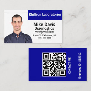 Cartão De Visita Identificação Personalizada de Funcionário com Fot