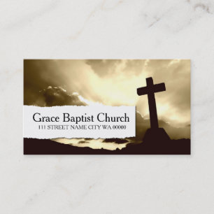 Cartão De Visita Igreja Pastor Religião Cristão