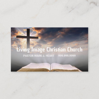 Cartão De Visita Igreja Religiosa Cristianismo Religião Pastor
