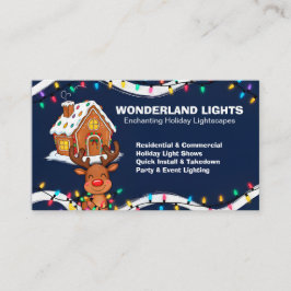 Cartão De Visita 🎅🏼Iluminação de Natal QR Vcard