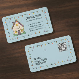 Cartão De Visita ☃️Iluminação de Natal QR Vcard