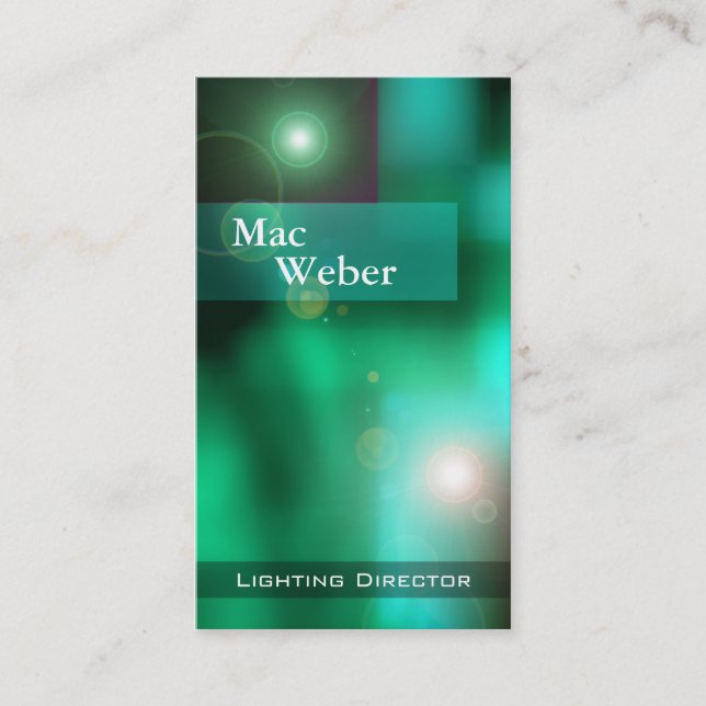 Cartão De Visita Ilusões - diretor Tecnologia Iluminação Projeto da (Frente)