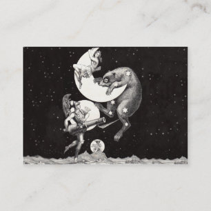 Cartão De Visita Ilustração da Noite de Deus do Universo Celestial 