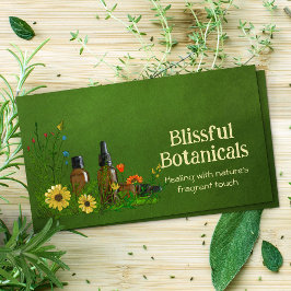 Cartão De Visita Ilustração de Aquarela Prática de Aromaterapia