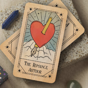 Cartão De Visita Ilustração de Carta de Tarot de Autor de Romance