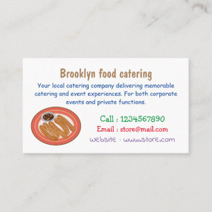 Cartão De Visita Ilustração de desenho animado de Churro