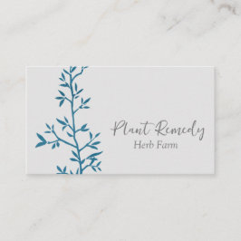 Cartão De Visita Ilustração de Plantas Medicinais de Fazenda Herb