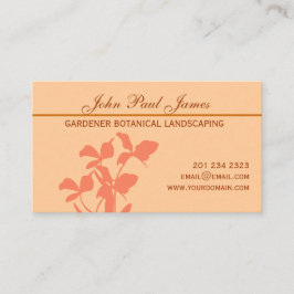 Cartão De Visita Ilustração floral da orquídea botânica