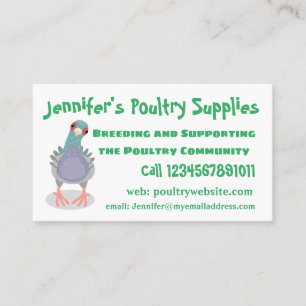 Cartão De Visita Imagem curiosa e engraçada de desenho animado do p