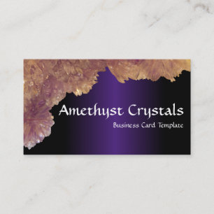Cartão De Visita Imagem de cristais Amethyst