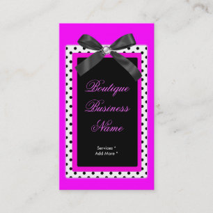 Cartão De Visita Imagem de laço rosa neon da Spot Boutique