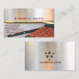 Cartão De Visita Imagem do Calculador CPA do Contabilista Público C