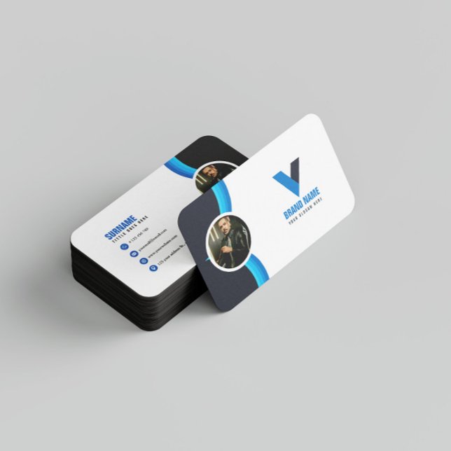 Cartão De Visita Imagem Elegante Moderna (Criador carregado)