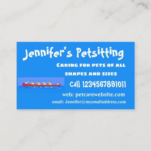 Cartão De Visita Imagem engraçada de desenhos animados pelicanos (Frente)