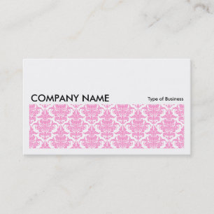Cartão De Visita Imagem longa 0132 - Damasco rosa