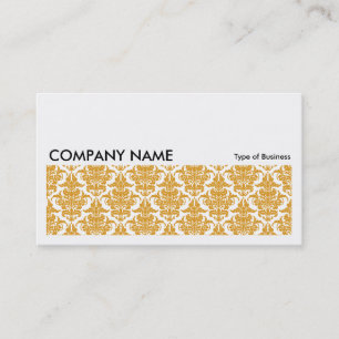 Cartão De Visita Imagem longa 0134 - Ouro Damask (Máscara)