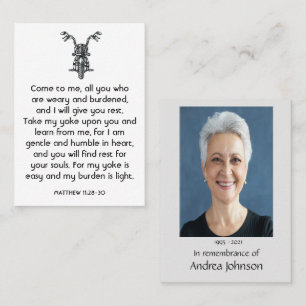 Cartão De Visita Imagem Memorial Orador de Motociclagem Biker