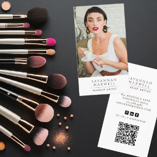 Cartão De Visita Imagem Profissional de Artista Moderno Elegante