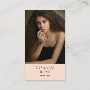 Cartão De Visita Imagem Profissional Elegante Moderna