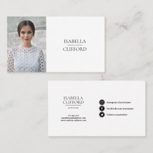 Cartão De Visita Imagem Social de Fotos de Dançarino de Modelo de 