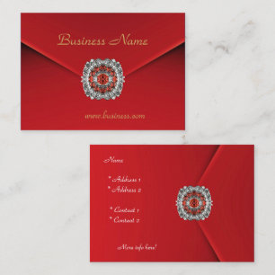 Cartão De Visita Imagens de Diamante de Veludo Vermelho Empresarial