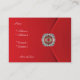 Cartão De Visita Imagens vermelhas do diamante de veludo do negócio (Verso)