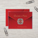 Cartão De Visita Imagens vermelhas do diamante de veludo do negócio (Frente/Verso In Situ)