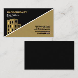 Cartão De Visita Imobiliária Imobiliária Dourado