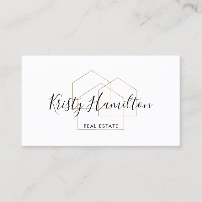 Cartão De Visita imobiliária profissional imobiliária local adicion (Frente)