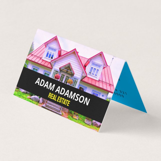 Cartão De Visita Imobiliário De Luxo (Código QR) (Frente)