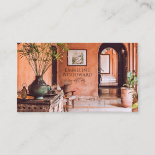 Cartão De Visita Imobiliário do Interior Moderno