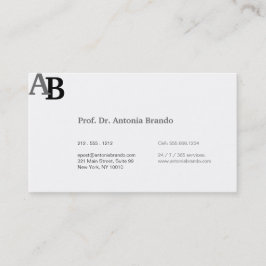 Cartão De Visita Imobiliário puro