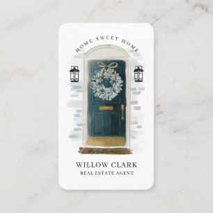 Cartão De Visita Imobilizações da Porta Frontal Verde