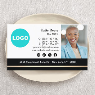 Cartão De Visita Imobilizações Douradas para funcionários profissio