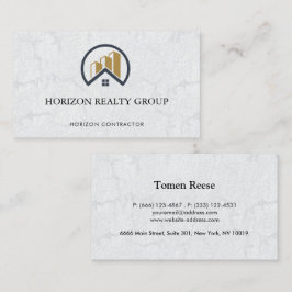 Cartão De Visita Imóveis Brancos Modernos Elegantes