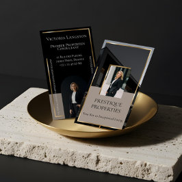 Cartão De Visita Imóveis de Luxo Ouro Preto Monograma