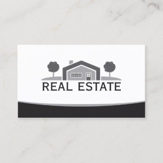 Cartão De Visita Imóveis Elegantes, Logotipo da Casa, Realtor