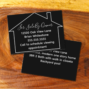 Cartão De Visita Imóveis Para Venda Pelo Proprietário Do Imobiliári