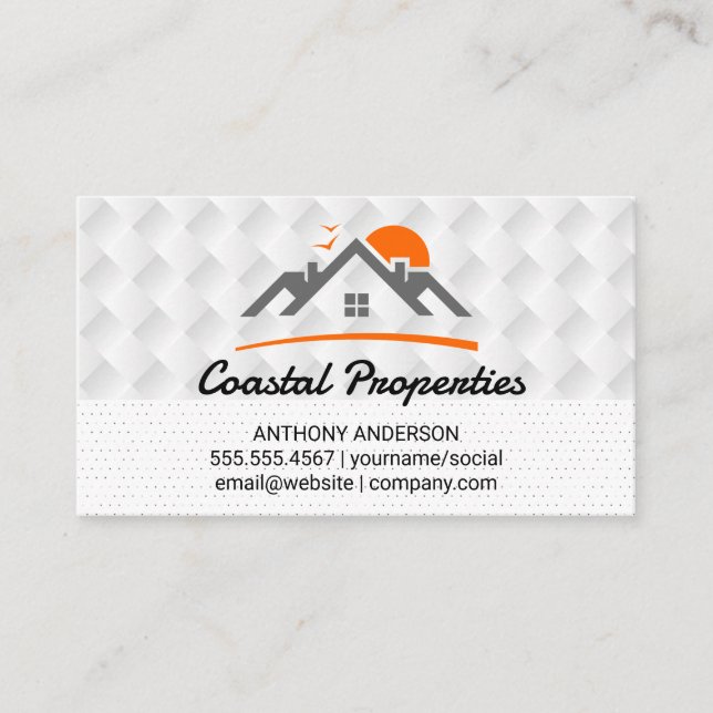 Cartão De Visita Imóveis | Propriedades (Frente)