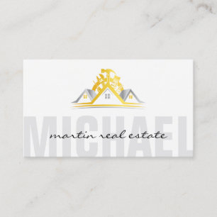Cartão De Visita Imóvel Residencial Logotipo de Propriedade