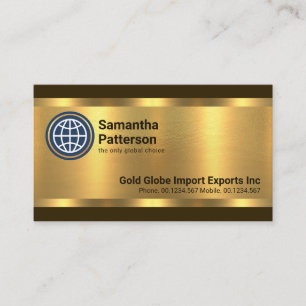 Cartão De Visita Importação de Linhas Douradas Luxuosas em Greve