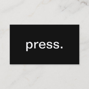 Cartão De Visita Imprensa