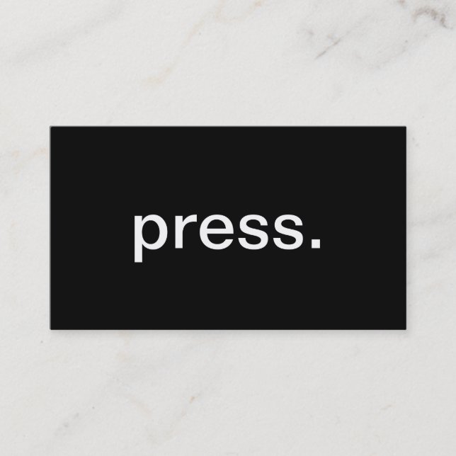 Cartão De Visita Imprensa (Frente)
