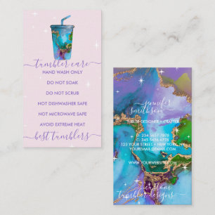 Cartão De Visita Impressão do decalque de transferência de caneca