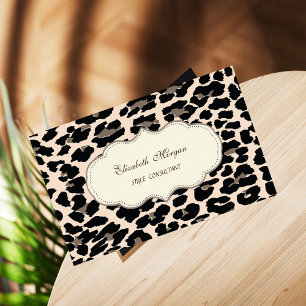 Cartão De Visita Impressão feminino moderno elegante à moda do