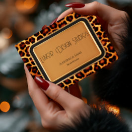 Cartão De Visita Impressão Leopard de Instalação Primária de na mod