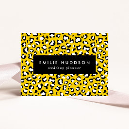 Cartão De Visita Impressão Leopardo, Manchas Leopardo, Leopardo Ama