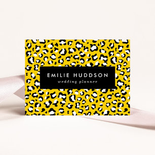 Cartão De Visita Impressão Leopardo, Manchas Leopardo, Leopardo Ama