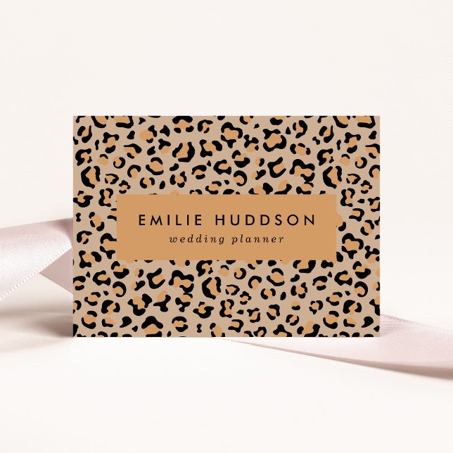 Cartão De Visita Impressão Leopardo, Manchas Leopardo, Leopardo Cas (Criador carregado)
