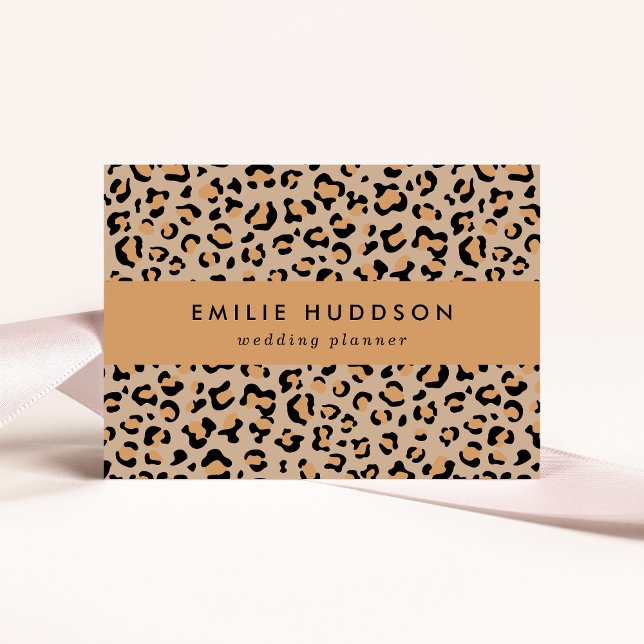 Cartão De Visita Impressão Leopardo, Manchas Leopardo, Leopardo Cas (Criador carregado)